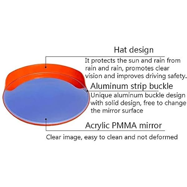 ZYLEDW Specchi, Lenti ad Angolo Traffico per Traffico per Esterno per Traffico Convex, Lenti ad Angolo Angolare Di Incrocio con Specchio Convesso su Strada Straordinaria Girare Specchi per il Modo in